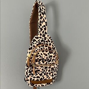 Leopard Print Sling Bag